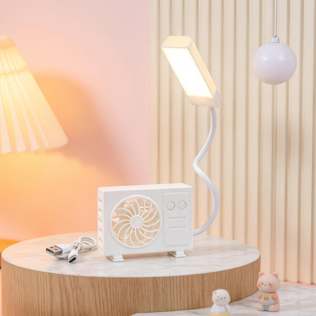 Damen Tischleuchte mit USB-Ventilator 5