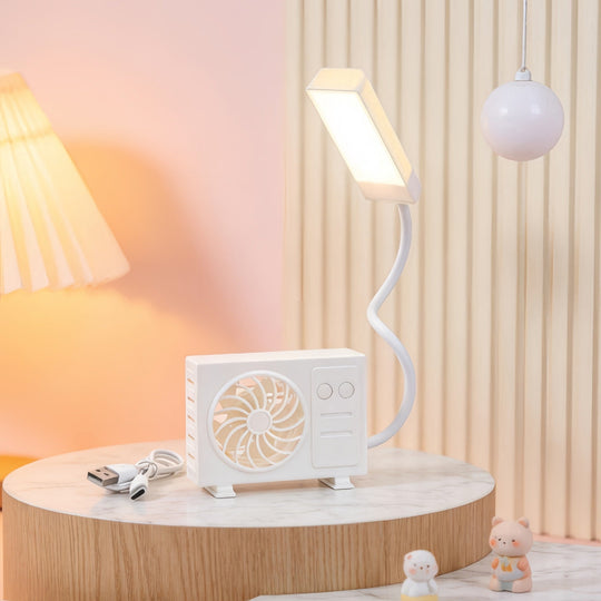 Damen Tischleuchte mit USB-Ventilator 5