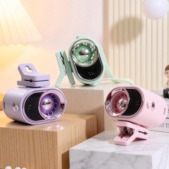 Damen Tischventilator Leise mit Klappbarem Klemmmechanismus für Büro und Zuhause 1
