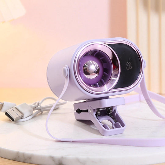 Damen Tischventilator Leise mit Klappbarem Klemmmechanismus für Büro und Zuhause 3