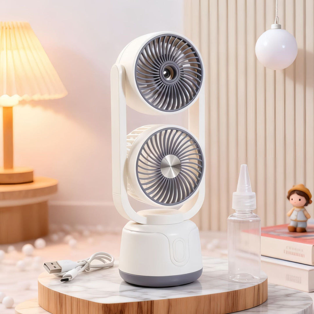 Damen Tischventilator mit Nebelfunktion Kompakt und Tragbar 5