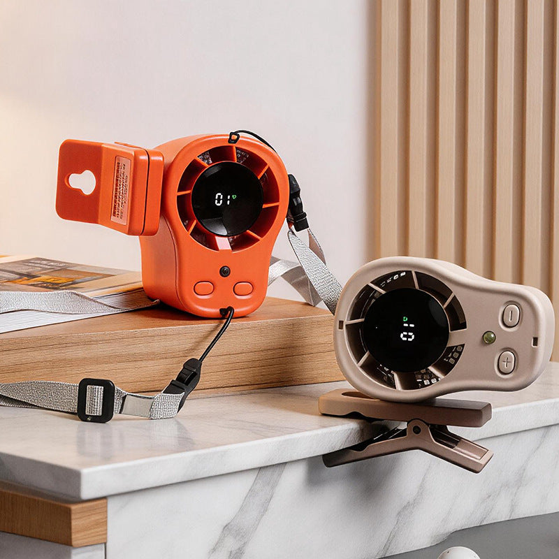 Damen Tragbarer Clip-Ventilator mit LED-Anzeige 3