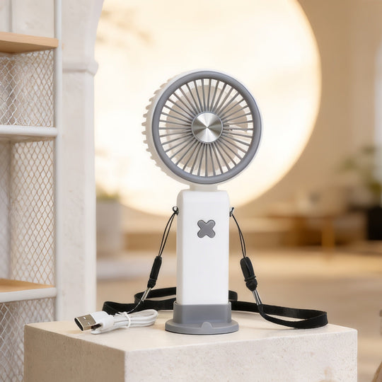 Damen Tragbarer Handventilator mit USB-Anschluss 0