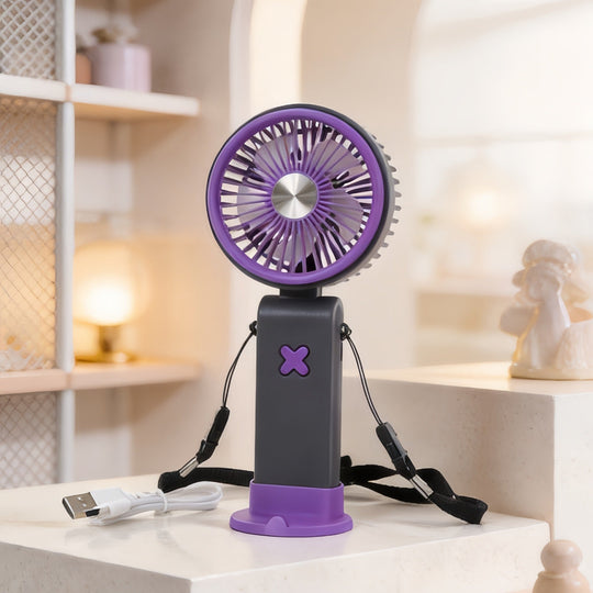 Damen Tragbarer Handventilator mit USB-Anschluss 5