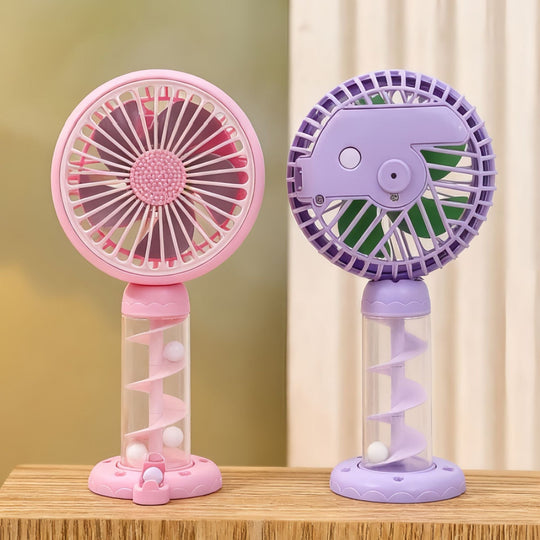 Damen Tragbarer Mini-Ventilator mit Spiraldesign 1