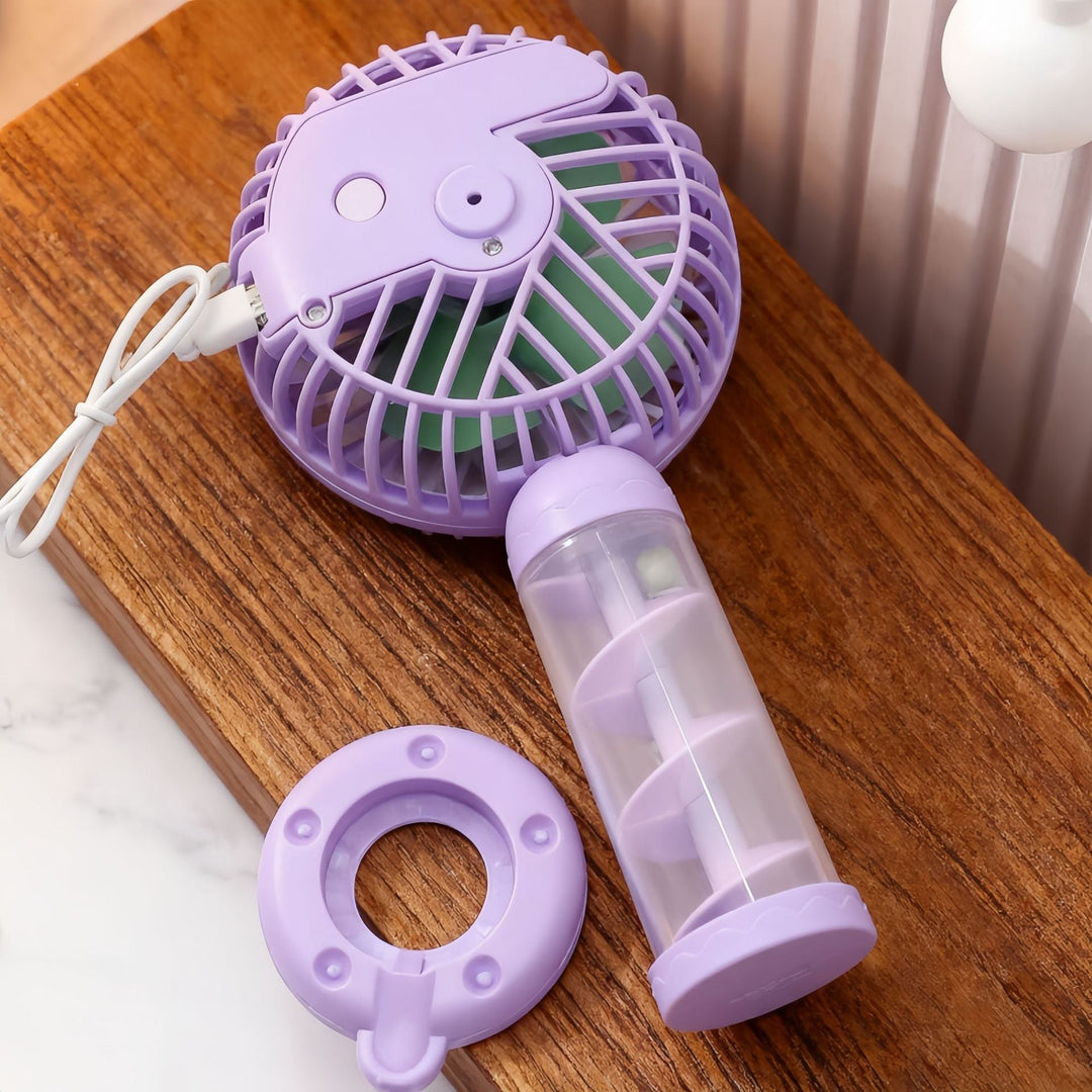 Damen Tragbarer Mini-Ventilator mit Spiraldesign 2
