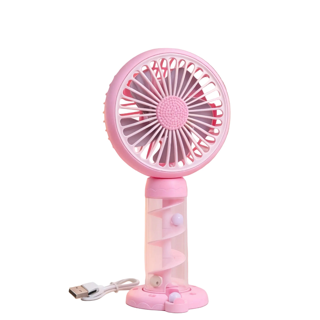 Damen Tragbarer Mini-Ventilator mit Spiraldesign 5