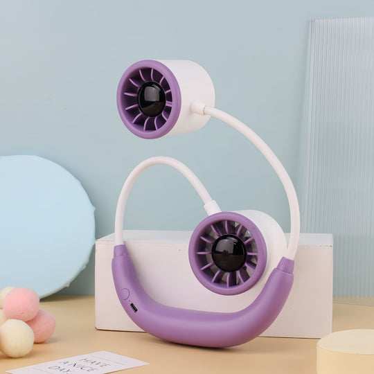 Damen Tragbarer Nackenventilator Doppellüfter für Sport und Alltag 7