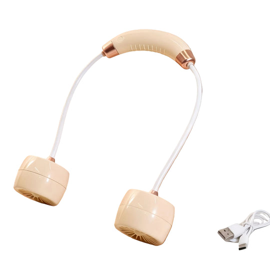 Damen Tragbarer Nackenventilator Flexibles Design 0