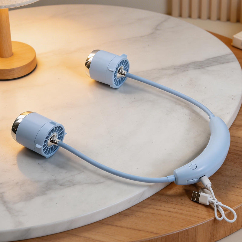 Damen Tragbarer Nackenventilator Flexibles Design für Erfrischung Unterwegs 2