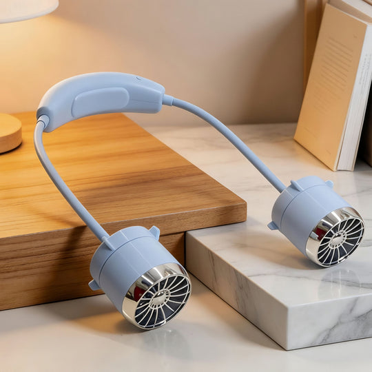Damen Tragbarer Nackenventilator Flexibles Design für Erfrischung Unterwegs 4