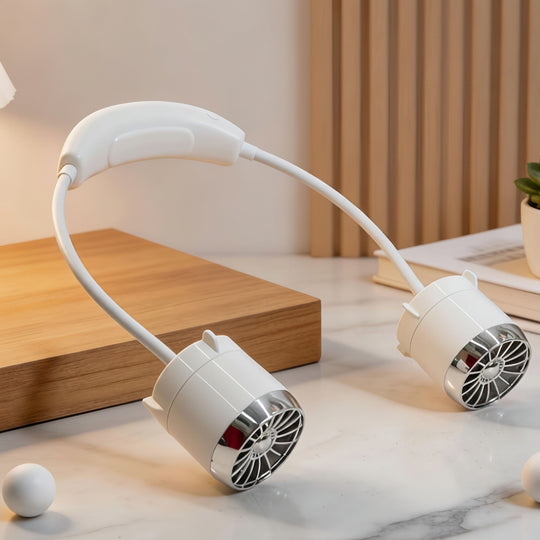 Damen Tragbarer Nackenventilator Flexibles Design für Erfrischung Unterwegs 8