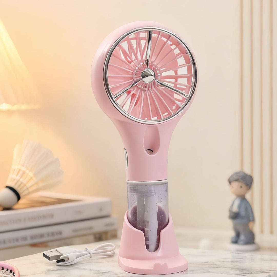 Damen Tragbarer Sprühventilator mit USB-Ladefunktion 6