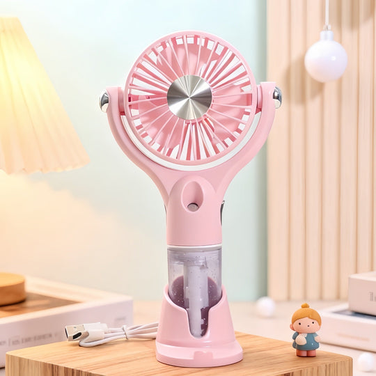 Damen Tragbarer Sprühventilator mit USB-Ladefunktion 8