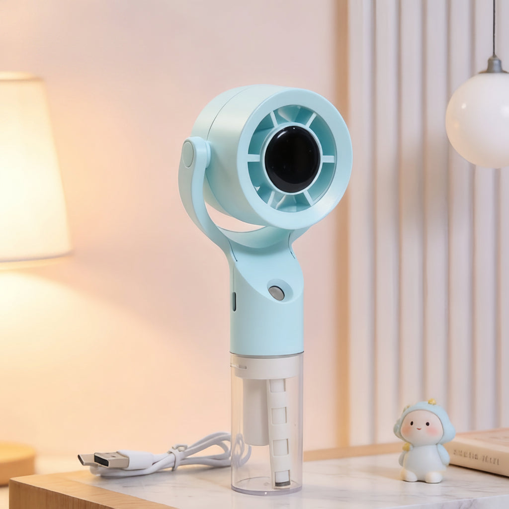 Damen Tragbarer Sprühventilator mit USB-Ladefunktion 9