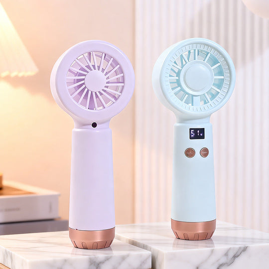 Damen Tragbarer USB-Handventilator mit Temperaturanzeige 3