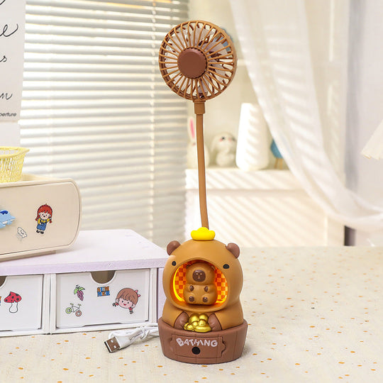 Damen Tragbarer Ventilator im Bärendesign für Frische und Spaß 0