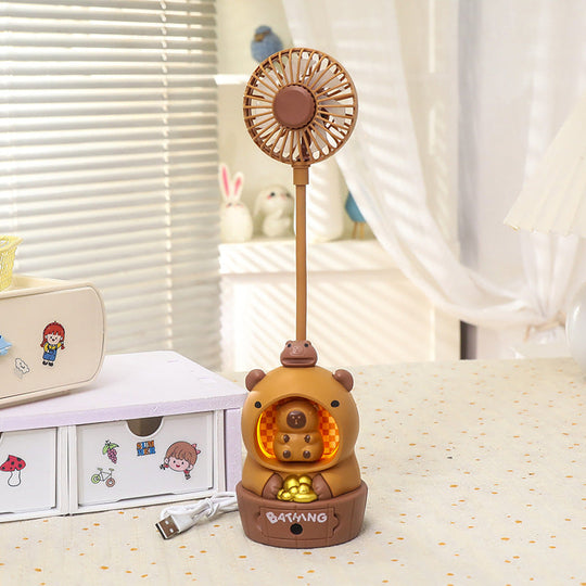 Damen Tragbarer Ventilator im Bärendesign für Frische und Spaß 9