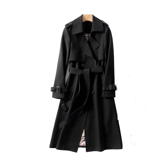 Damen Trenchcoat Doppelknopf-Design 7