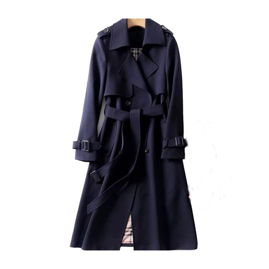 Damen Trenchcoat Doppelknopf-Design 8