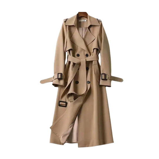Damen Trenchcoat Klassisch Stilvoll 0