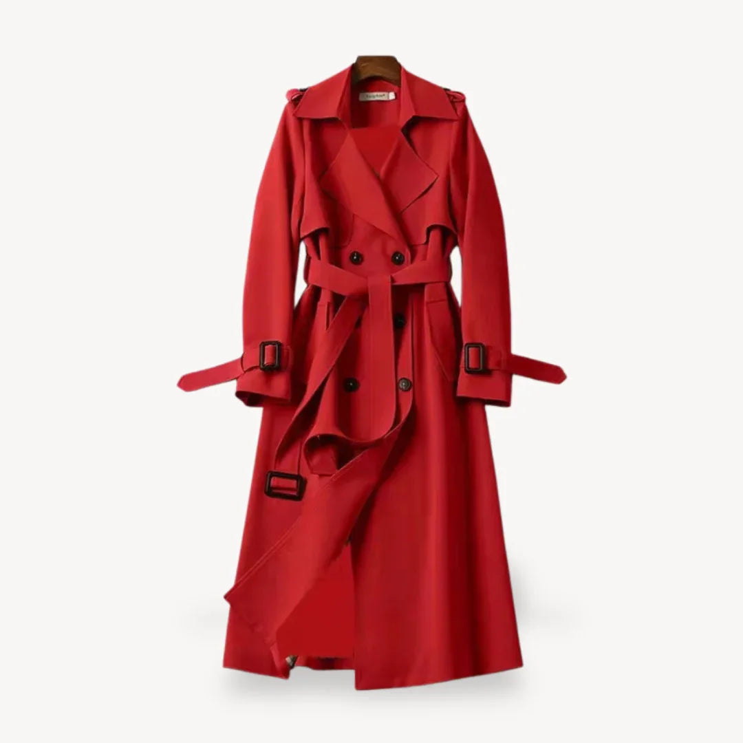 Damen Trenchcoat Klassisch Stilvoll 1
