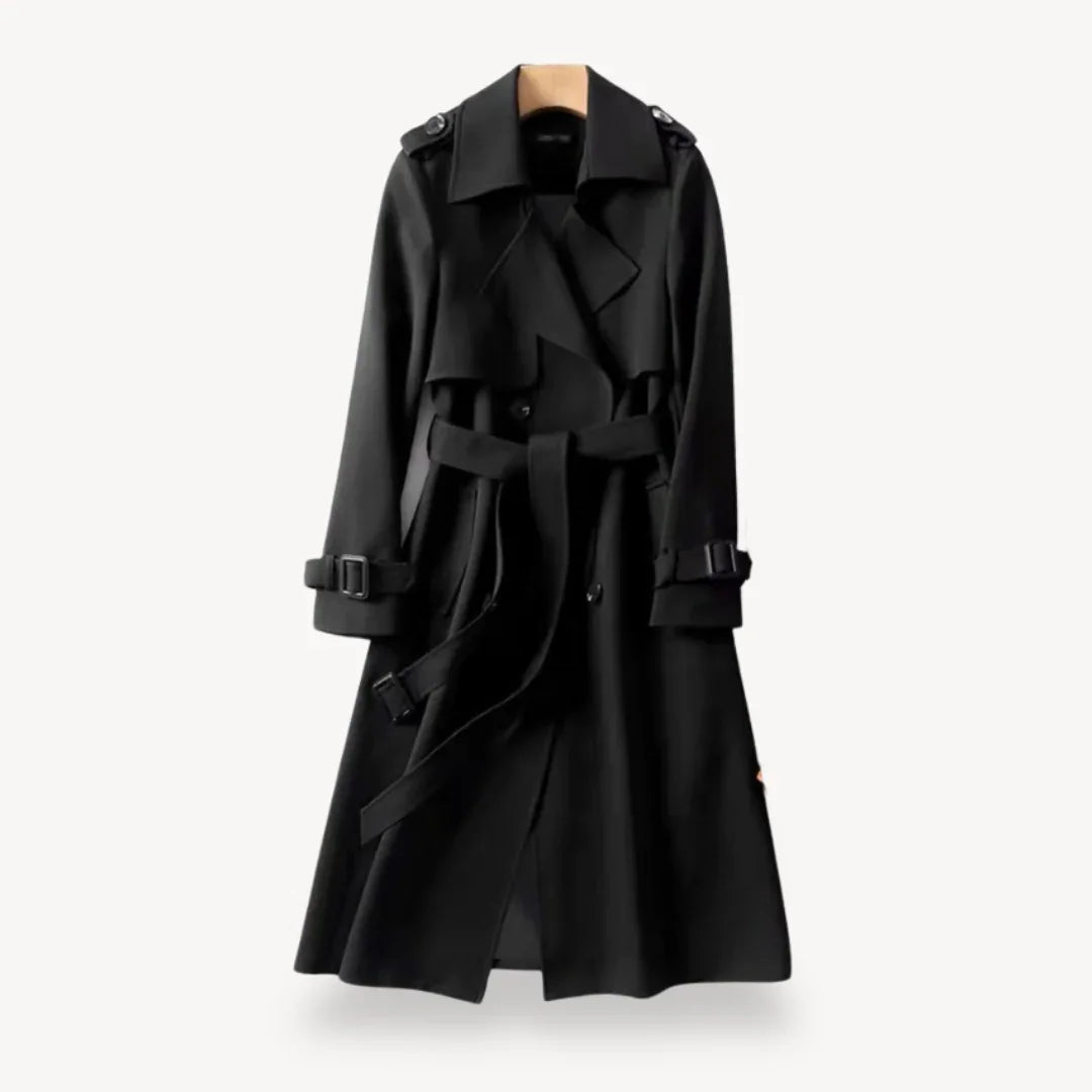 Damen Trenchcoat Klassisch Stilvoll 3