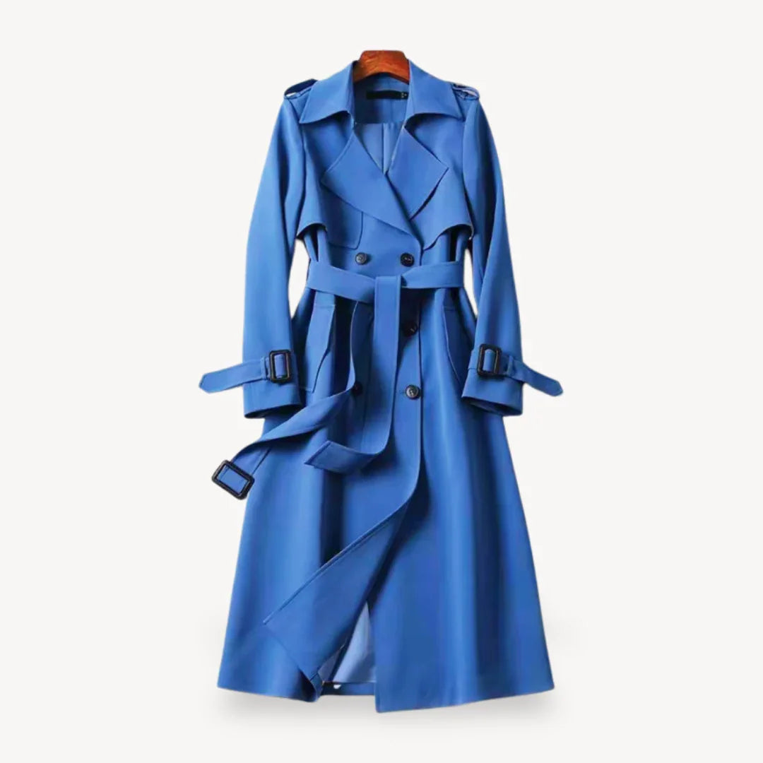 Damen Trenchcoat Klassisch Stilvoll 4