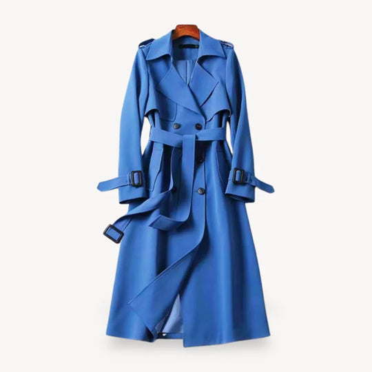 Damen Trenchcoat Klassisch Stilvoll 4