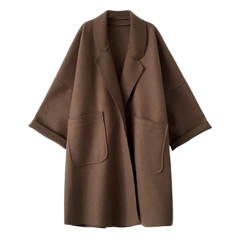 Damen Trenchcoat Oversized Stil 0