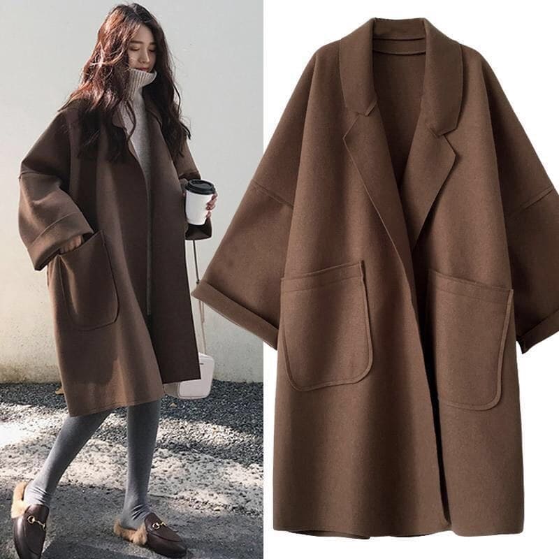 Damen Trenchcoat Oversized Stil 1