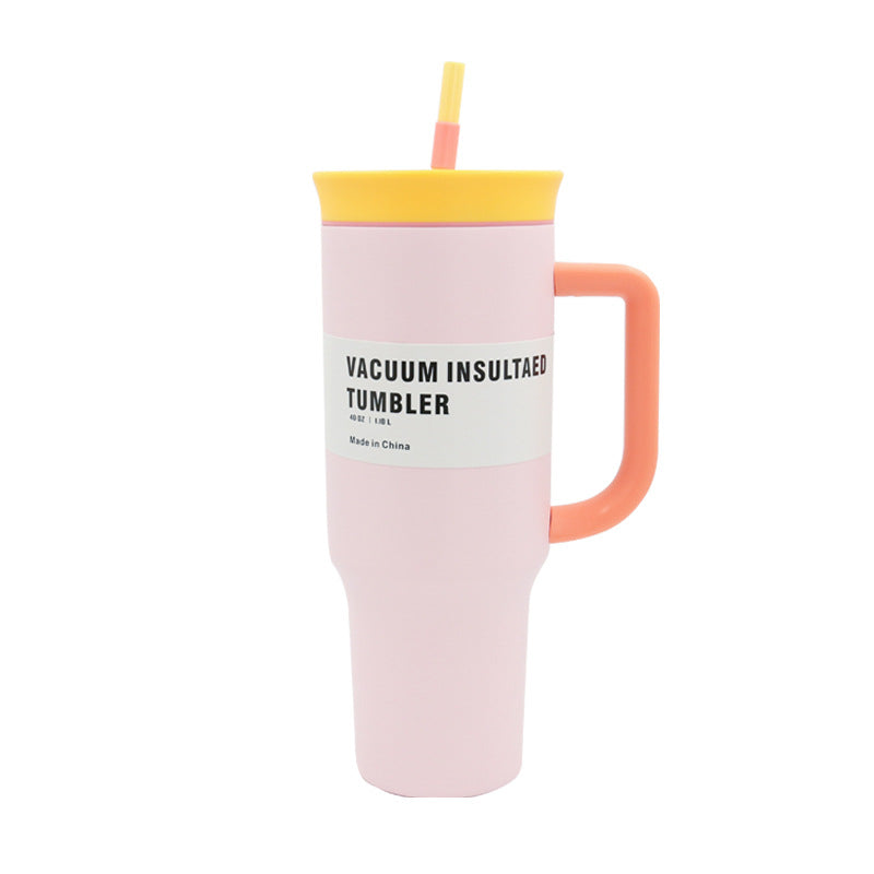 Damen Trinkbecher Mit Strohhalm Doppelwandig Vakuumisoliert 6
