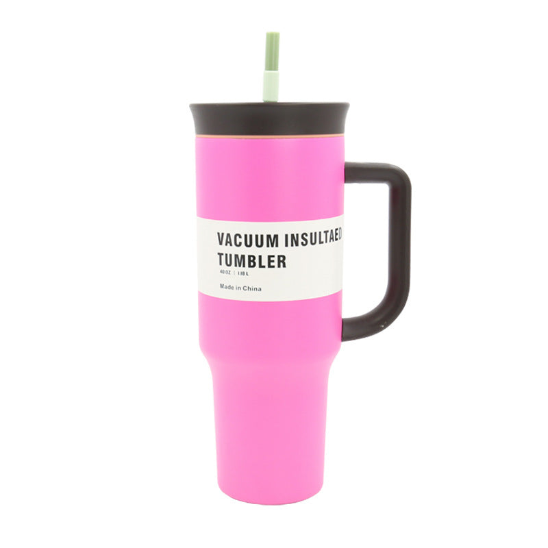 Damen Trinkbecher Mit Strohhalm Doppelwandig Vakuumisoliert 7