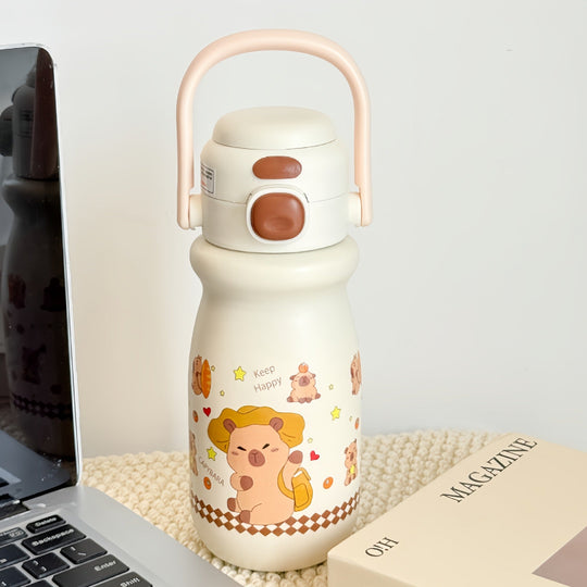Damen Trinkflasche Erdbeer-Design Isoliert für Unterwegs 2