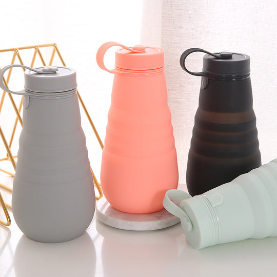 Damen Trinkflasche Faltbar mit Sicherem Verschluss 1
