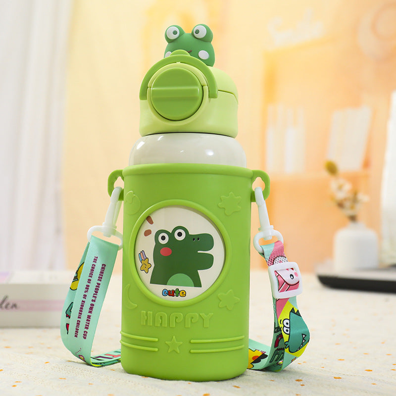 Damen Trinkflasche Isoliert mit Frosch-Design 0