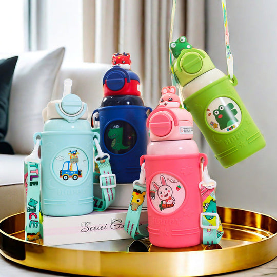 Damen Trinkflasche Isoliert mit Frosch-Design 1