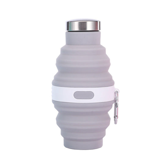 Damen Trinkflasche Sport Faltbar mit Karabiner 1