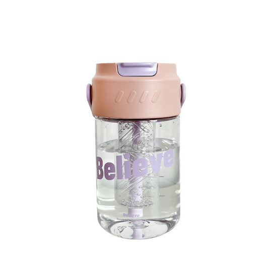 Damen Trinkflasche Sport mit Fruchtfilter für Aromatisiertes Wasser 2