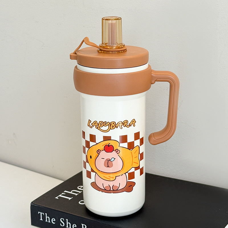 Damen Trinkflasche Sport mit Tragegriff und Tierdesign 2