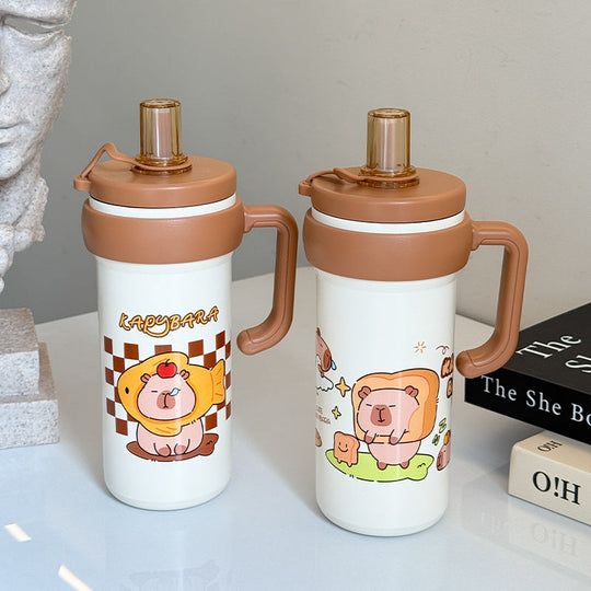 Damen Trinkflasche Sport mit Tragegriff und Tierdesign 3