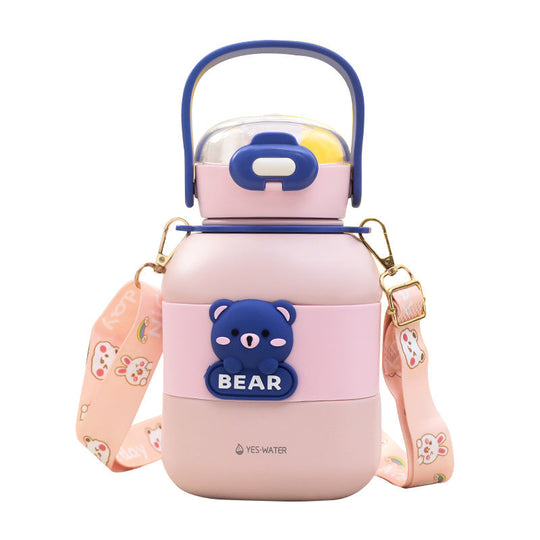 Damen Trinkflasche mit Bärenmotiv 5