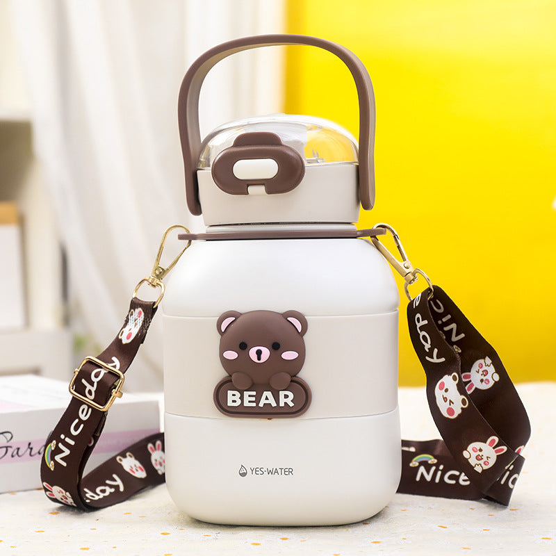 Damen Trinkflasche mit Bärenmotiv 7