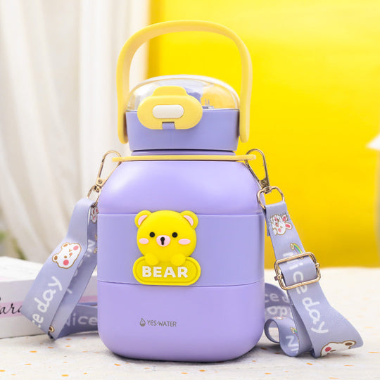 Damen Trinkflasche mit Bärenmotiv 8