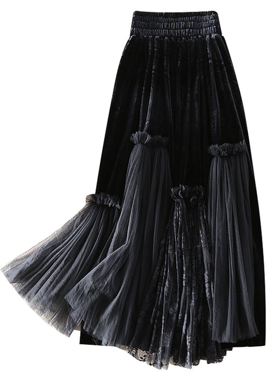 Damen Tüllrock mit Patchwork-Design 4