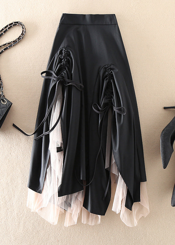Damen Tüllrock mit asymmetrischem Design 0