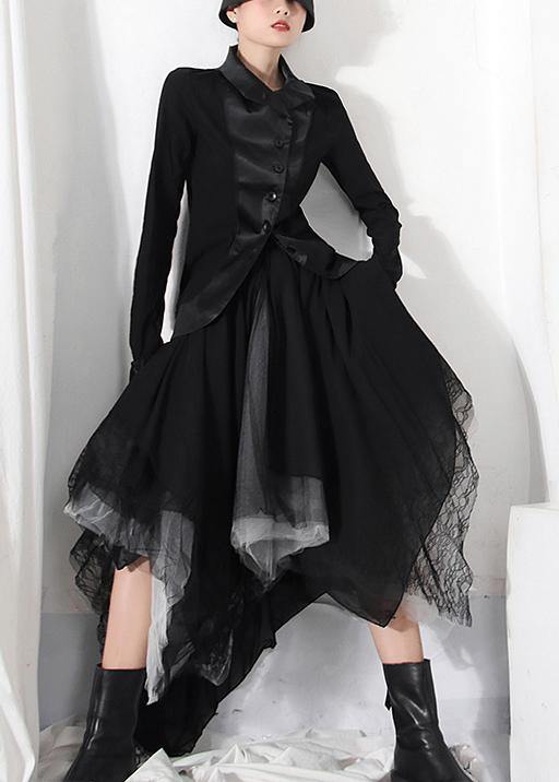 Damen Tüllrock mit asymmetrischem Design 1