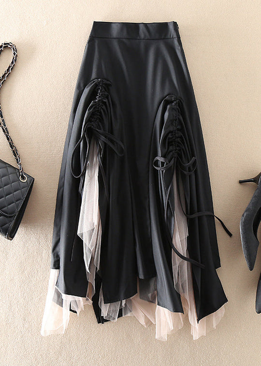 Damen Tüllrock mit asymmetrischem Design 1