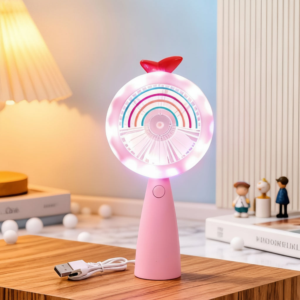 Damen USB-Handventilator mit LED-Beleuchtung 5