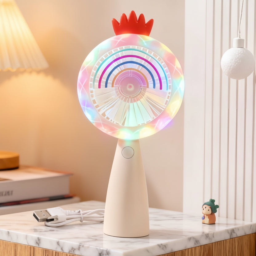 Damen USB-Handventilator mit LED-Beleuchtung 8